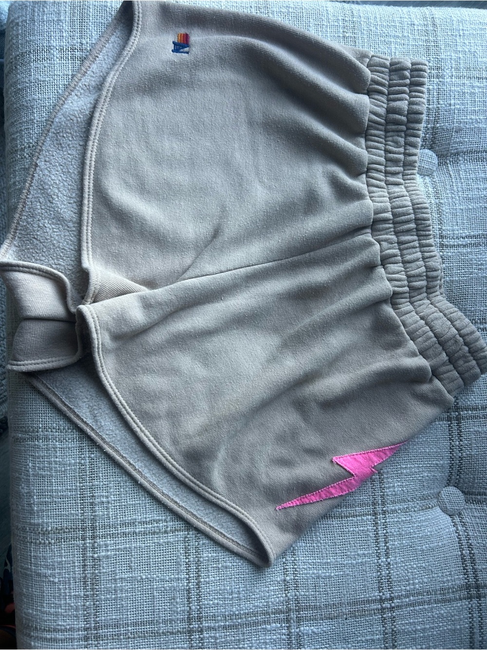 Aviator Nation shorts sand pink lightning Bolt small